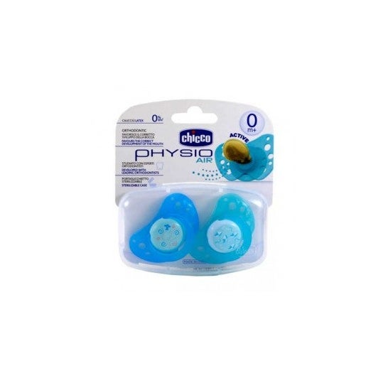 Chicco™ Tétine Physio Air rubber bleu 0m+ 2 pcs