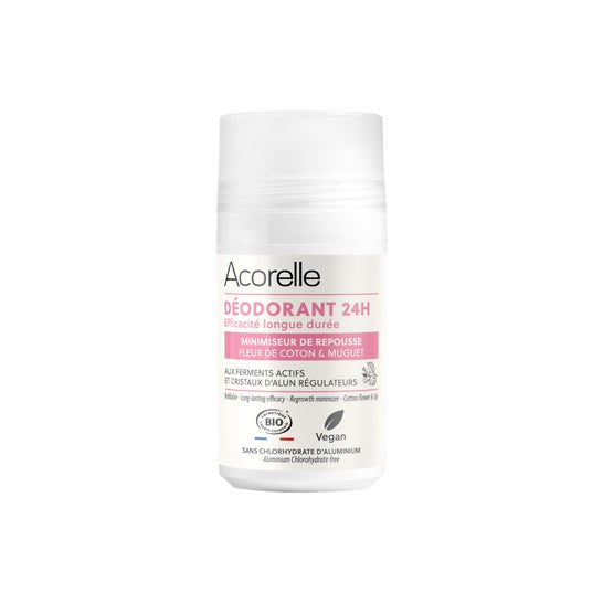 Acorelle Déodorant roll-on minimiseur de repousse 24h 50ml