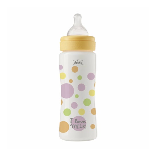 Chicco Perfect Easy Biberão Amarelo 4M+ 330ml
