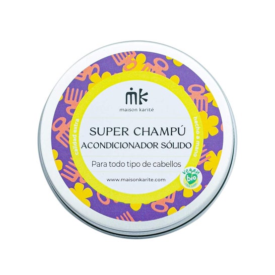 Maison Karite Shampooing solide après-shampooing Zerowaste Boîte 75 g