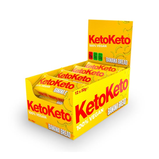 Keto Keto Pack bâtonnets de pain vegan à la banane 12x50g