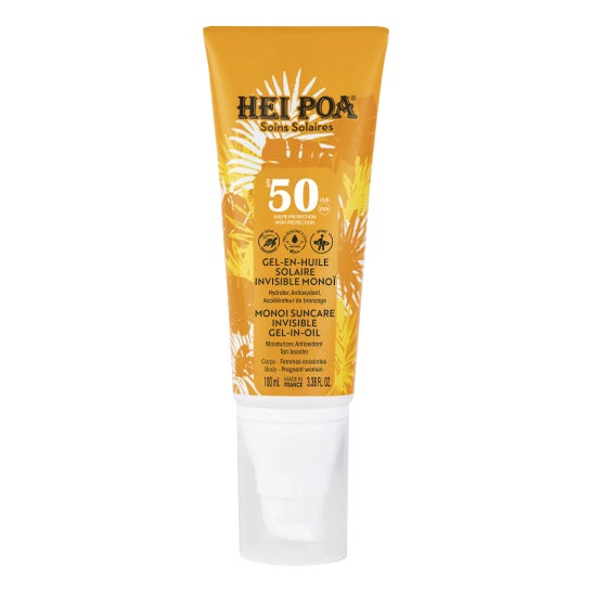 Hei Poa Monoi Gel-en-huile solaire invisible SPF50 100 ml