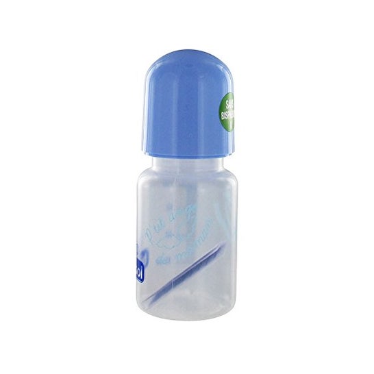 Bébisol Sucette Slim Physiologique Silicone 0-6mois Coucou Bleu SP10
