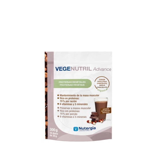 Nutergia Vegenutril Advance Avelã-Chocolate 300g