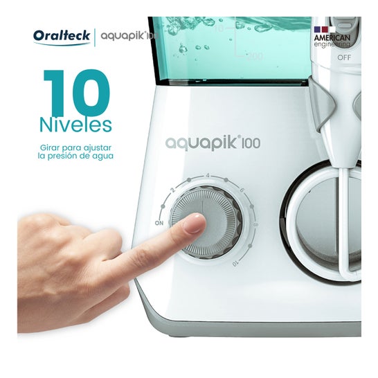 Aquapik 100 Irrigateur dentaire et nasal avec 7 buses