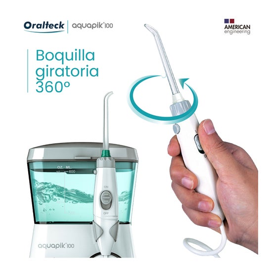 Aquapik 100 Irrigateur dentaire et nasal avec 7 buses