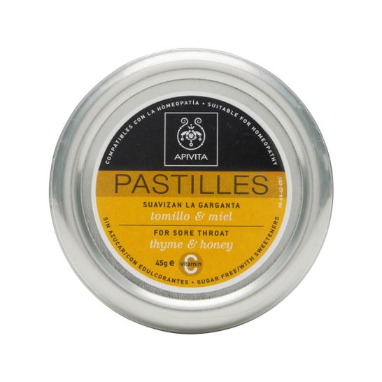 Apivita comprimés de thym et miel sans sucre 45g