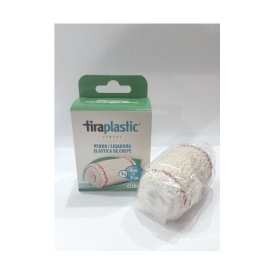 Bandage élastique Tiraplastique Crêpe 4 M X 7 Cm