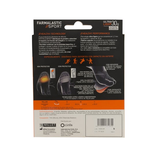 Farmalastic Sport Protecteurs Plantaires T-S 2uds