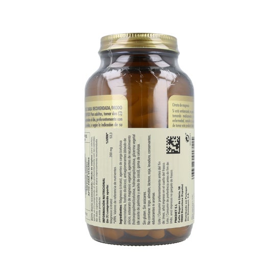 Solgar Citrate Magnésium 120 Comp