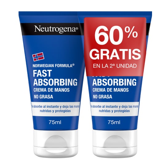 Neutrogena® Crème pour les mains à absorption rapide 2x75ml