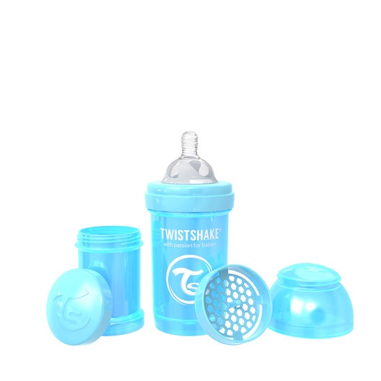 Jeu de bouteilles bleues TwistShake +0M