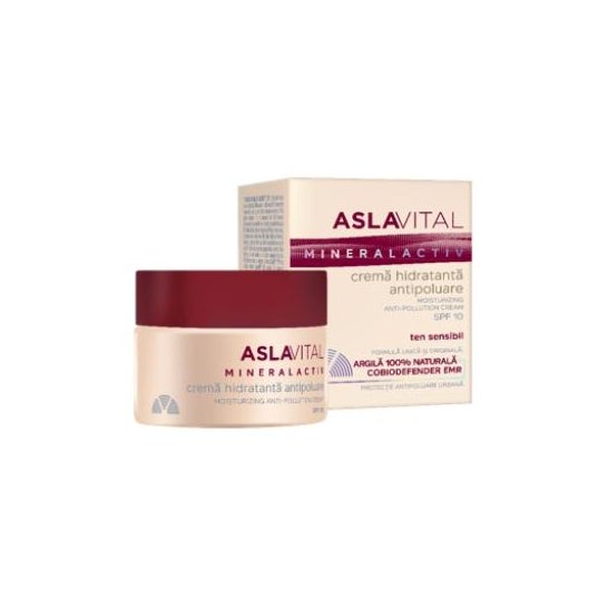 Aslavital Anti-Pollution Crème Hydratante Fps 10 50ml