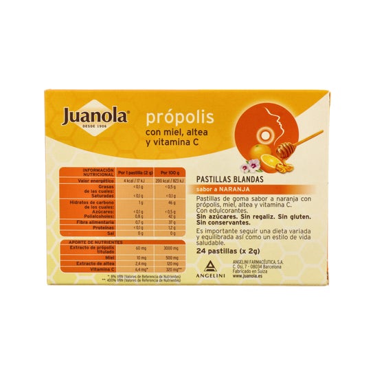 Juanola® Miel de Propolis Altea et Vitamine C 24 unités