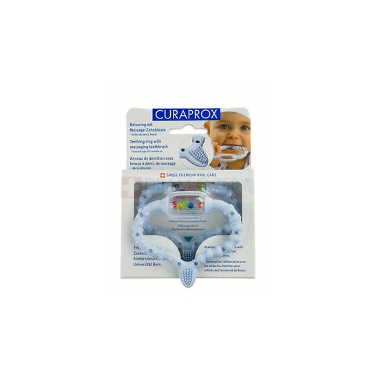 Curaprox Baby Anneau de Dentition Bleu 1ut Curaprox Baby Anneau de Dentition Bleu 1ut