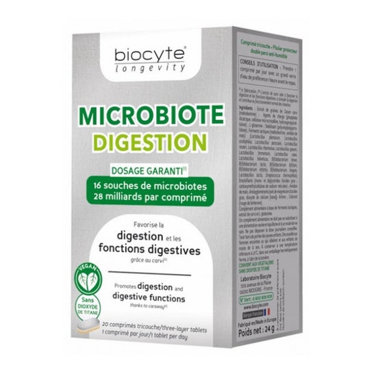 Biocyte Microbiote Digestion 20 Comprimés