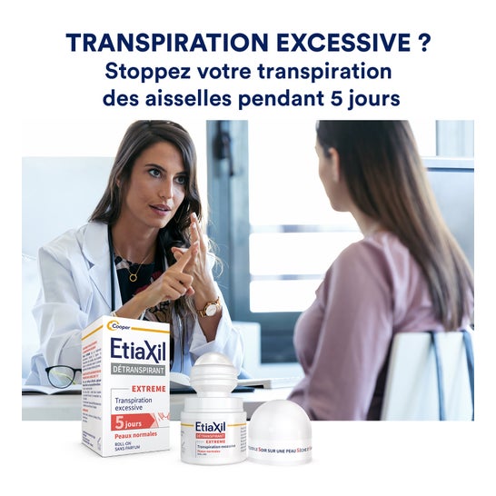 Etiaxil Détranspirant Extreme Peaux Normales Roll-On 2x15ml