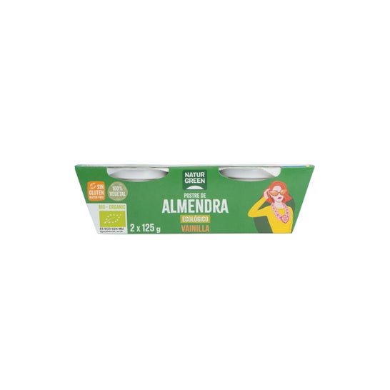 Naturgreen Dessert aux amandes et à la vanille biologique (2x125 g)