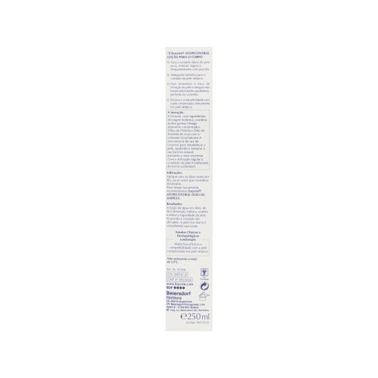Eucerin Emollient Corps Calmant 12%Oméga 250ml
