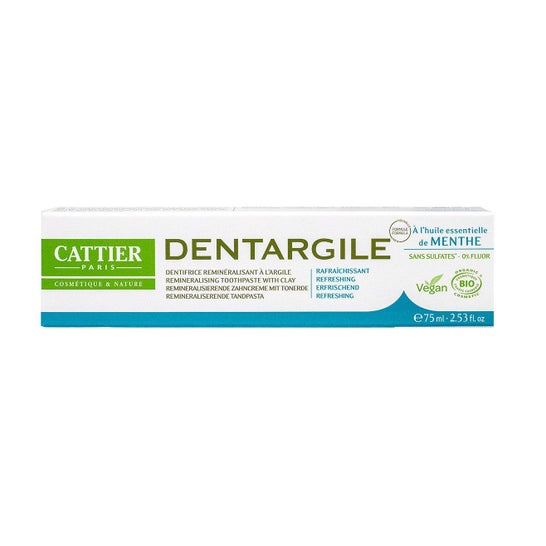 Cattier Dentargile Dentifrice Menthe 75 ml