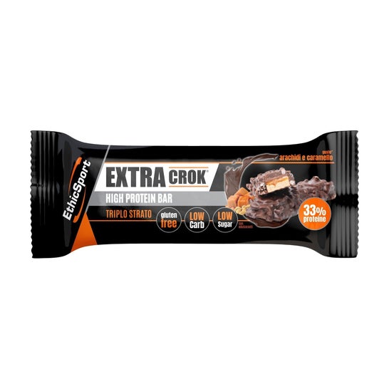 EthicSport Extra Crok Barre Cacahuète Caramel 50g