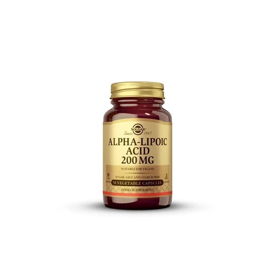 Solgar Acide Alpha Lipoïque 200mg 50 gélules végétales Solgar Acide Alpha Lipoïque 200mg 50 gélules végétales