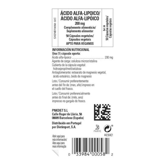 Solgar Acide Alpha Lipoïque 200mg 50 gélules végétales Solgar Acide Alpha Lipoïque 200mg 50 gélules végétales