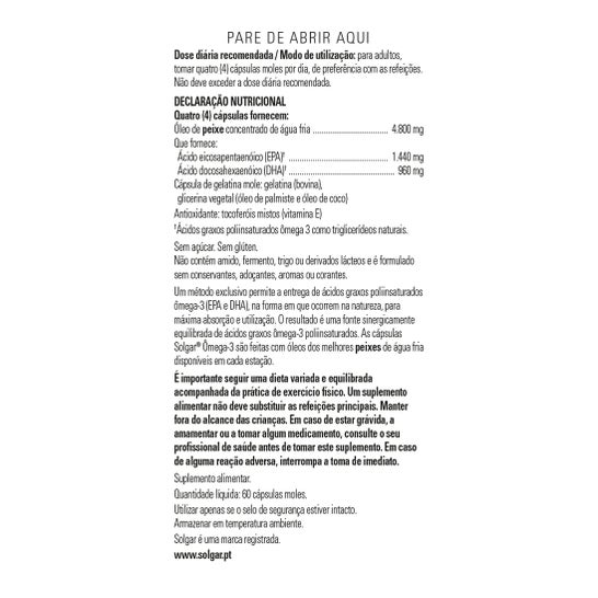 Solgar Omega3 60 gélules