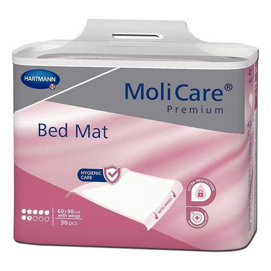 Molicare Premium Bed Mat 7 Gotas 60x90cm com Abas 30 Unidades