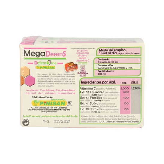 Pinisan Mega Defens 6 flacons x 30ml