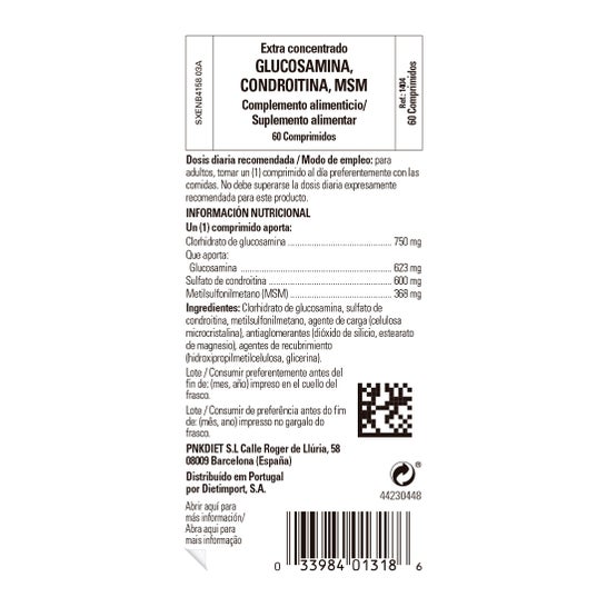 Solgar Glucosamine Chondroitin MSM 60 comprimés