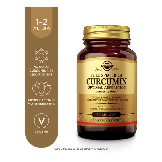 Solgar Full Spectrum Curcuma 30 Perles