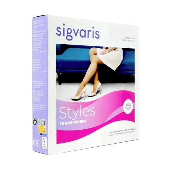 Sigvaris 2 Style Transparent Collant PO Beige 120 N XL 1ut