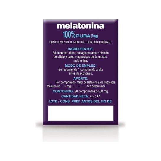 Pharmasor Mélatonine 100% Pure 1mg 90 Comprimés