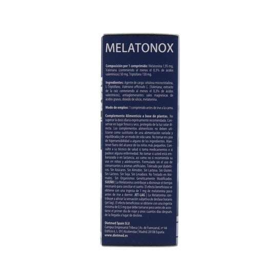 DietMed Melatonox Melatonin Valerian &amp; Tryptophan 60comp