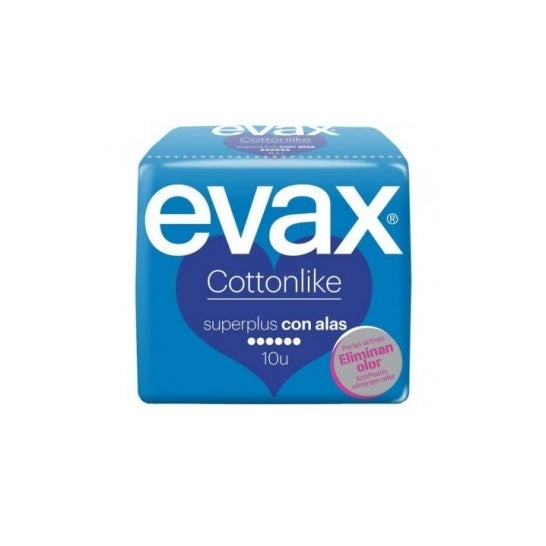 Evax Cottonlike Superplus Serviettes hygiéniques avec ailettes 10 u.