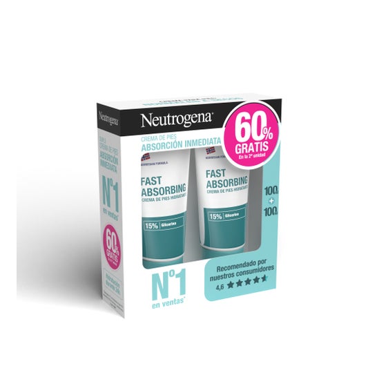 Neutrogena® Crème Pieds Absorption Immédiate 2x100ml