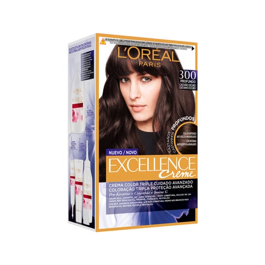 L'Oréal Kit Excellence Tint 300 True Dark Brown