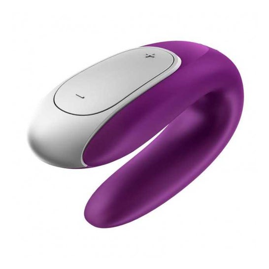 Satisfyer Double Fun Vibrator Couples Violet Bluetooth App 1pc
