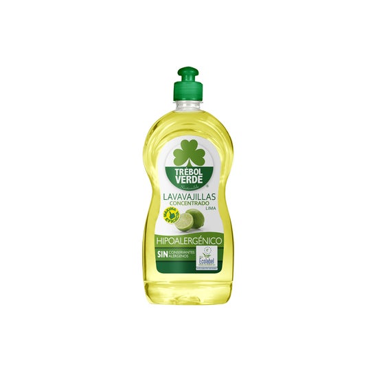 Trebol Verde Lave-vaisselle citron vert Hypoallergénique Eco 750ml