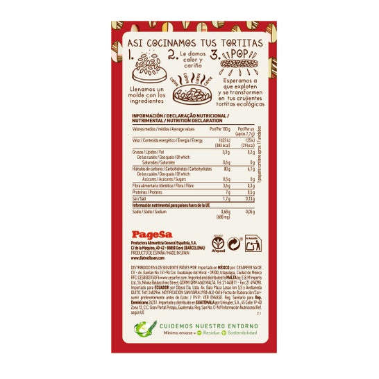 Gâteaux de riz sans gluten de Radisson Diet Organic 130g