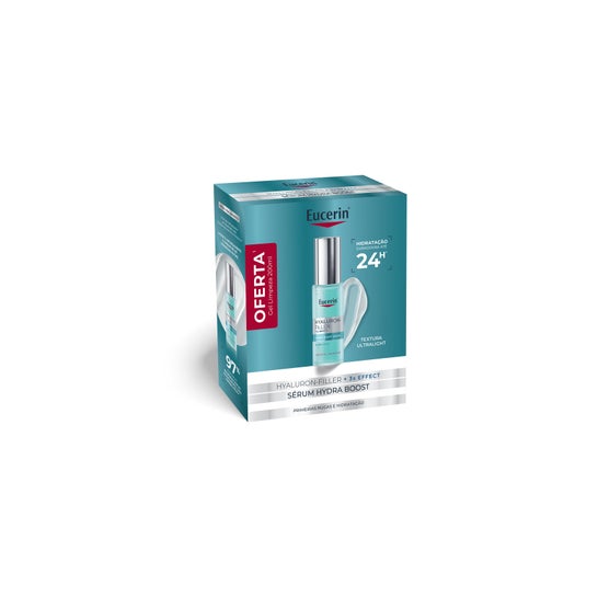 Eucerin Pack Hyaluron-Filler + Sérum Hydratation Booster 30 ml + Gel Nettoyant Visage Dermatoclean 200 ml