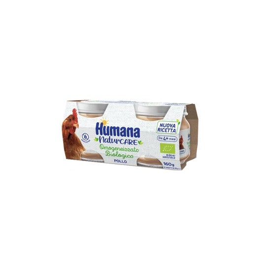 Humana Natur Care Homogénéisé Poulet Bio +4M 2x80g