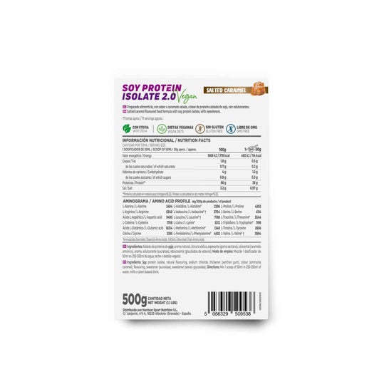 HSN Proteína de Soja Aislada 2.0's Caramelo Salado 500g
