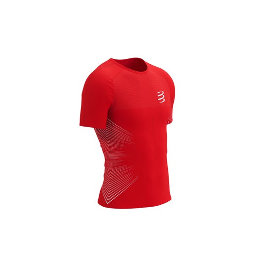 Compressport Performance Ss T-Shirt M High Risk Red White 1ut