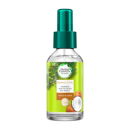Herbal Essences Huile capillaire hydratante à la noix de coco et à l'aloe vera 100ml