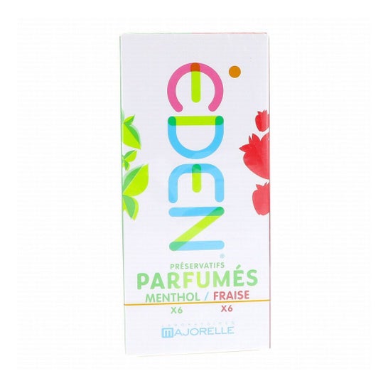 Eden Préservatifs Parfumés Menthol & Fraise 12 uts