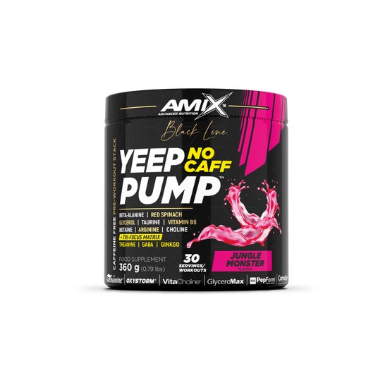 Amix Black Line Yeep Pump Sin Cafeína Jungle Monster 360g