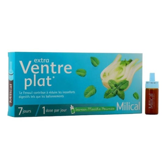 Milical Nutrition Extra Ventre Plat Menthe Poivrée 7x10ml