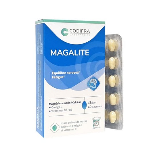 Codifra Magalite Gestion du Stress Magnésium Marin 40 capsules